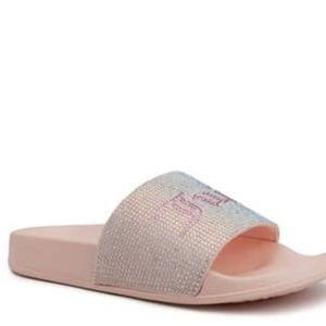 Juicy Couture Slides Bling Pink 10
